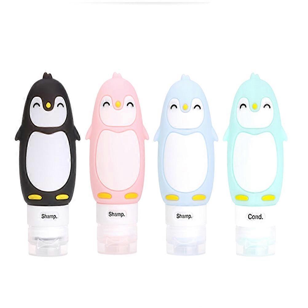 Travel Lotion Bottle Black 90ml Φορητό Σχέδιο Για Conditioner Αφρόλουτρο Προσώπου Πλύσιμο Προσώπου 4Set