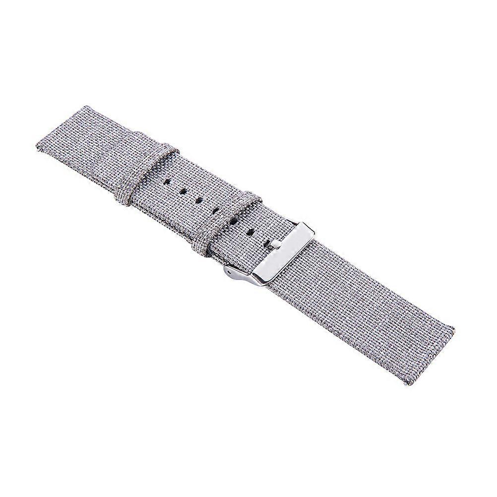 Canvas Watch Strap Compatible Vivoactive3 Hr Daily Use Light Grey 22 x 2 x 0.2 Cm Replaceable 1Pack