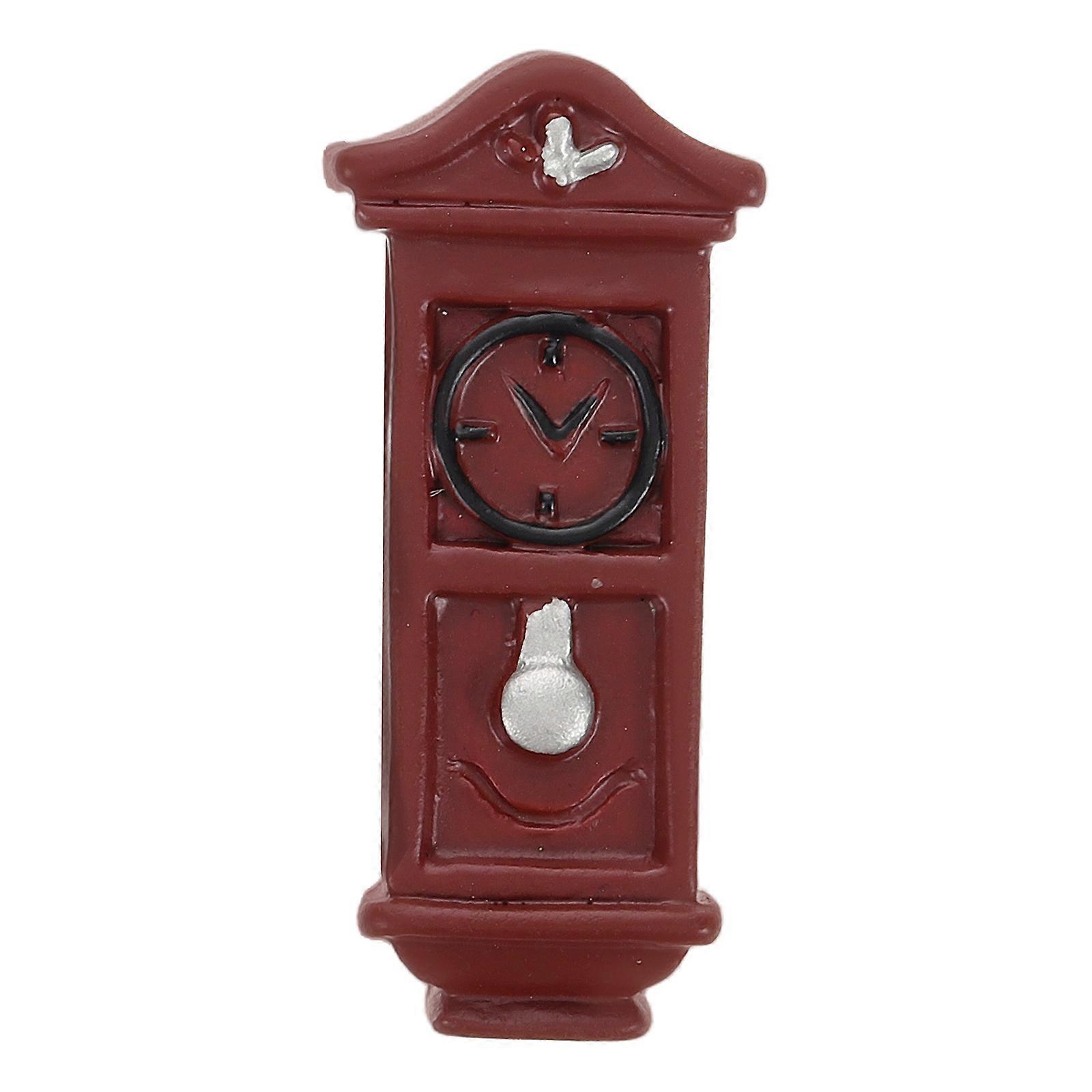 Retro Miniature Wall Clock for DIY Crafts, Photography Props, and Room Decor – Compact Model for Doll Collections and Miniature Enthusiasts