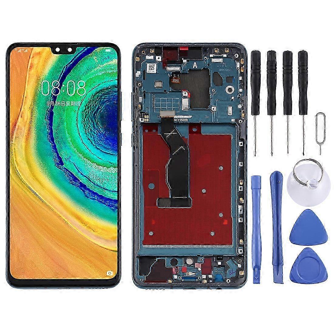 (Green) Compatible Oled Lcd Screen For Huawei Mate 30 Digitizer Full Assembly With Frame