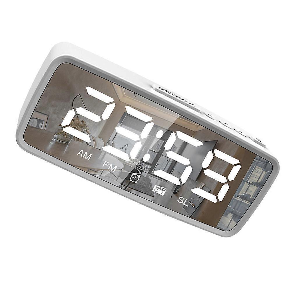 WhiteLedClock ForHome Decor 1Set