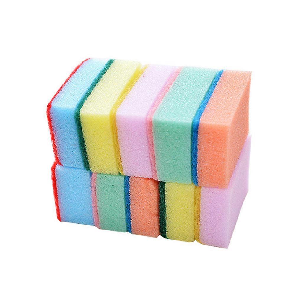 Scrubbing Pad Rag Kitchen Dishwashing Tools Non-Scratch Household Users Random Color 50Pcs