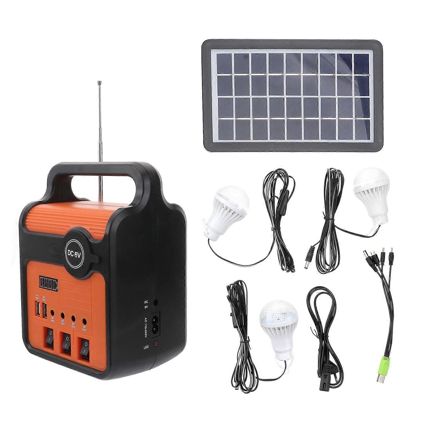 Power Generators Portable Solar Energy Generator For Home Use Black 18.00X15.00X10.50CM Solar Power Supply 1Pack