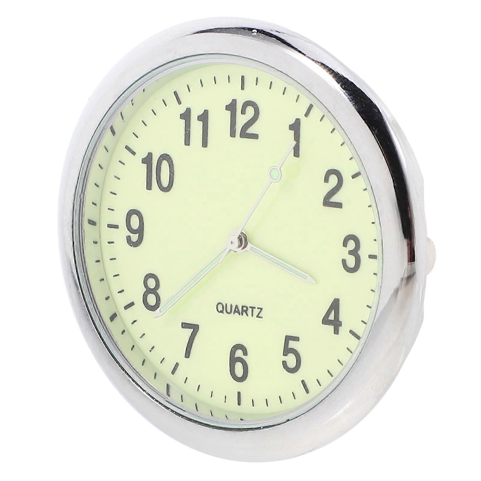Auto Stick On Clock Luminous Car Clock for Driving Home Use Sleek Exterior 1Pack