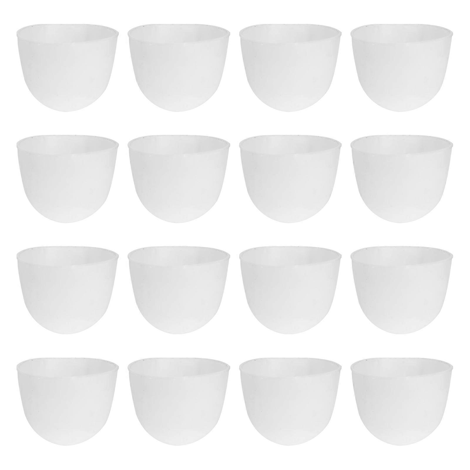 Pigeon Cage Bowl for Drinking Use Lightweight and Durable Plastic White Suitable for Most Birds 20pcs