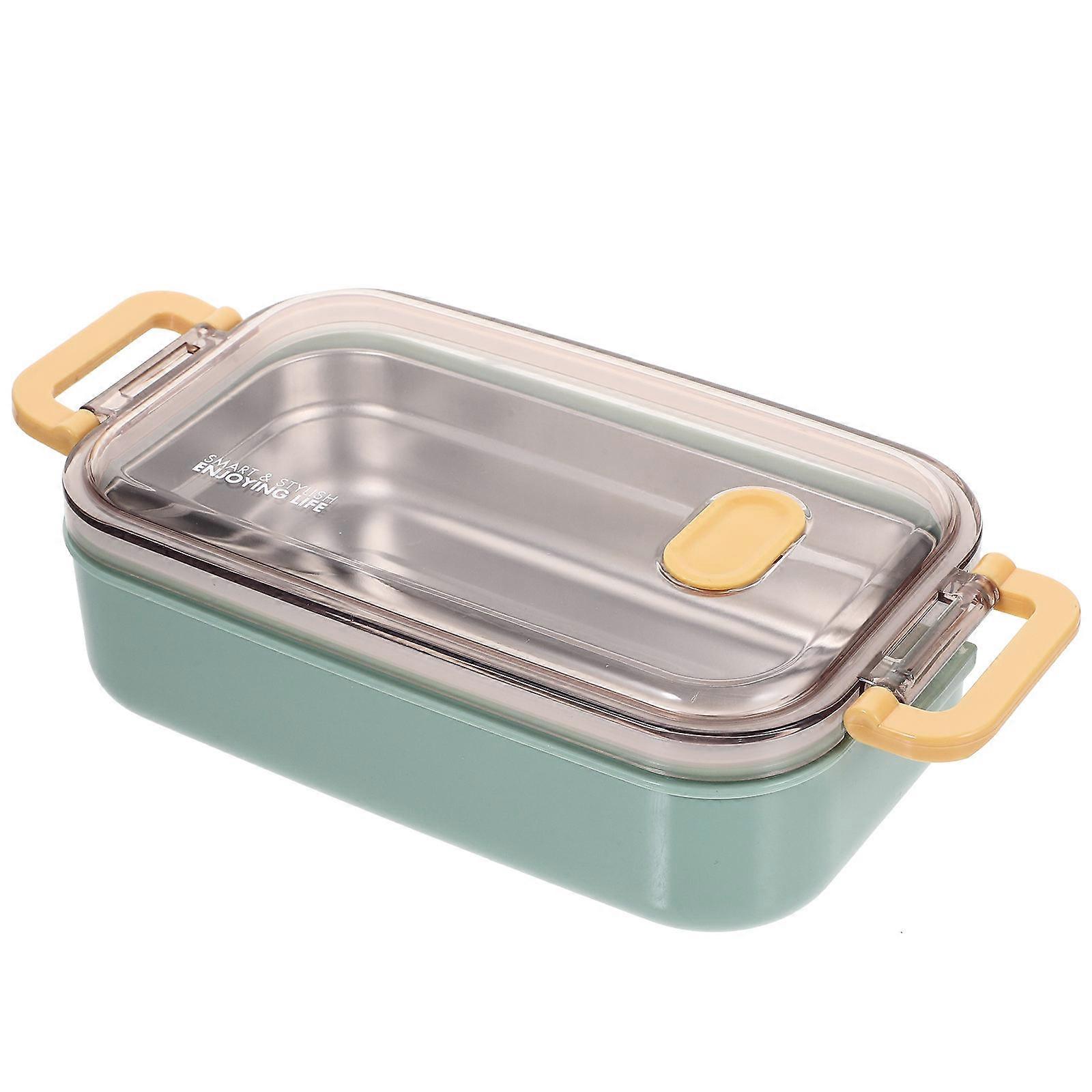 Thermal Lunch Box Food Container Leakproof For Students 800ML 304 Stainless Steel Double Layer Design 1Pc
