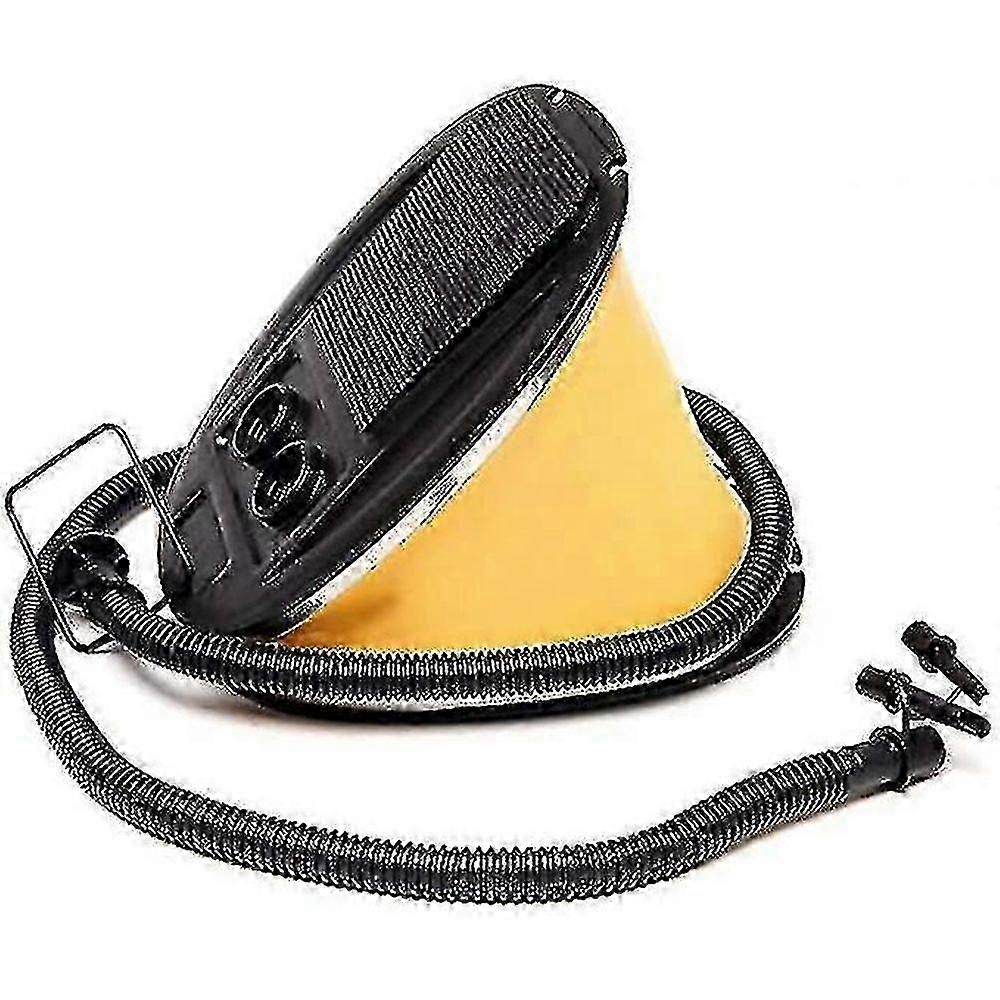 フットポンプ、3サイズ接続ノズル付きポータブルベローズインフレーター、スイミングリング用、カヤック用、インフレータブルボート、エアベッド、プールおもちゃ用