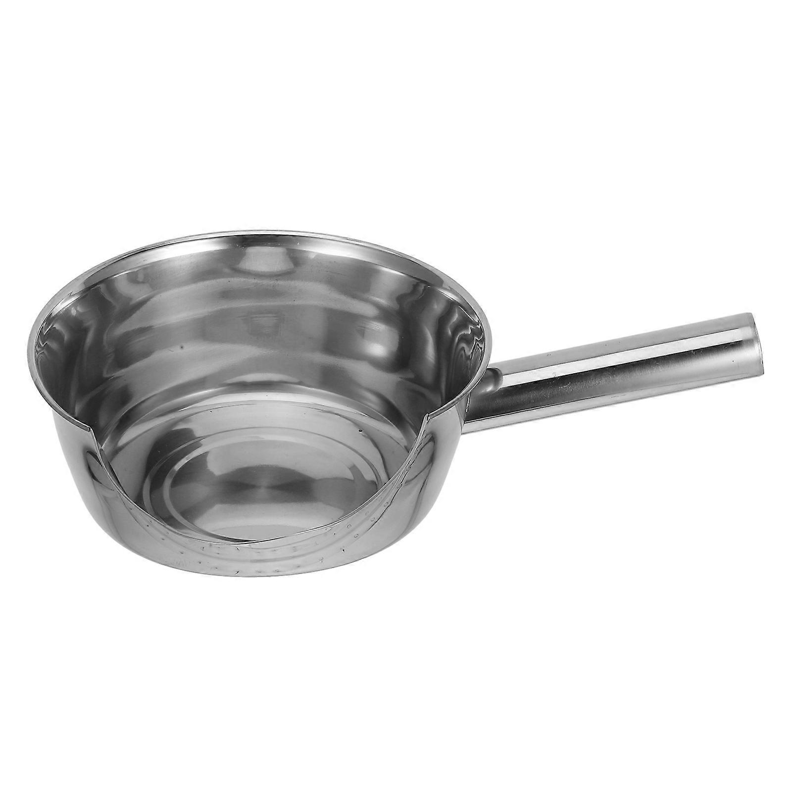 Stainless Steel Fry Scoop with Duckbill Design for Easy Pouring of Fries, Chicken Fillets, and Strips – Versatile and Easy to Clean for Food Service