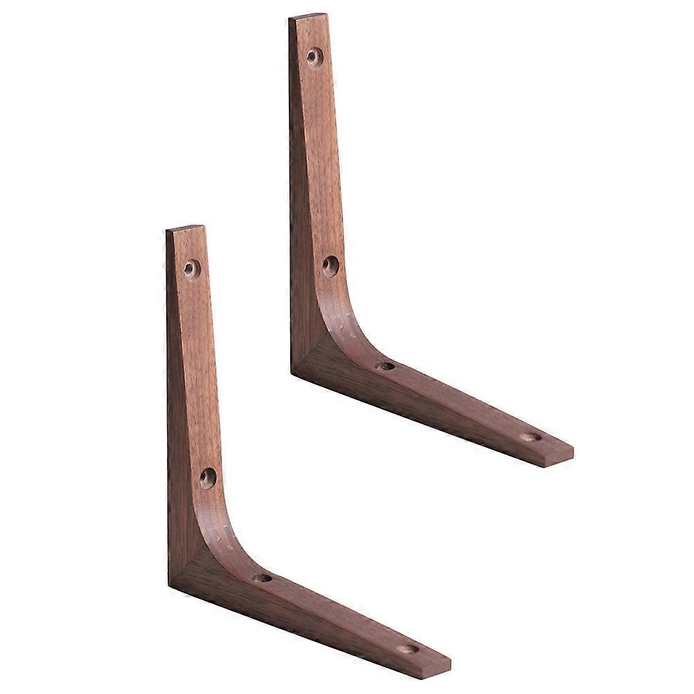 Angle Shelf Supports Durable Wooden Shelf Brackets Wall Support Home Use 17.5x17.5cm 2Pcs
