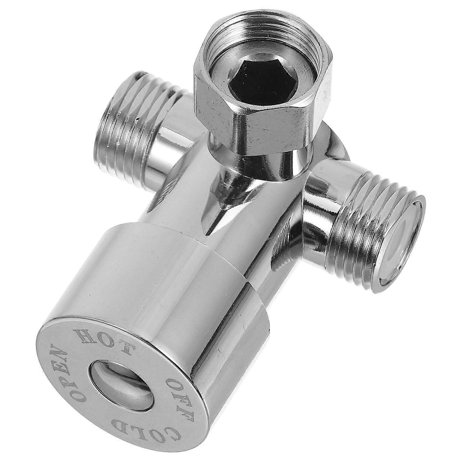 Temperature Control Valve for Water Mixing, Automatic Water Stop with Sealing Gasket, Durable Alloy Construction for Bathroom Sink and Faucet