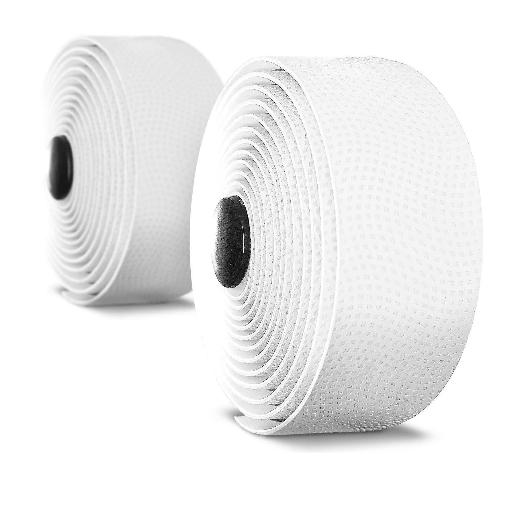 Bicycle Handlebar Tape  (Set of 2) White  Improve Grip  Comfort