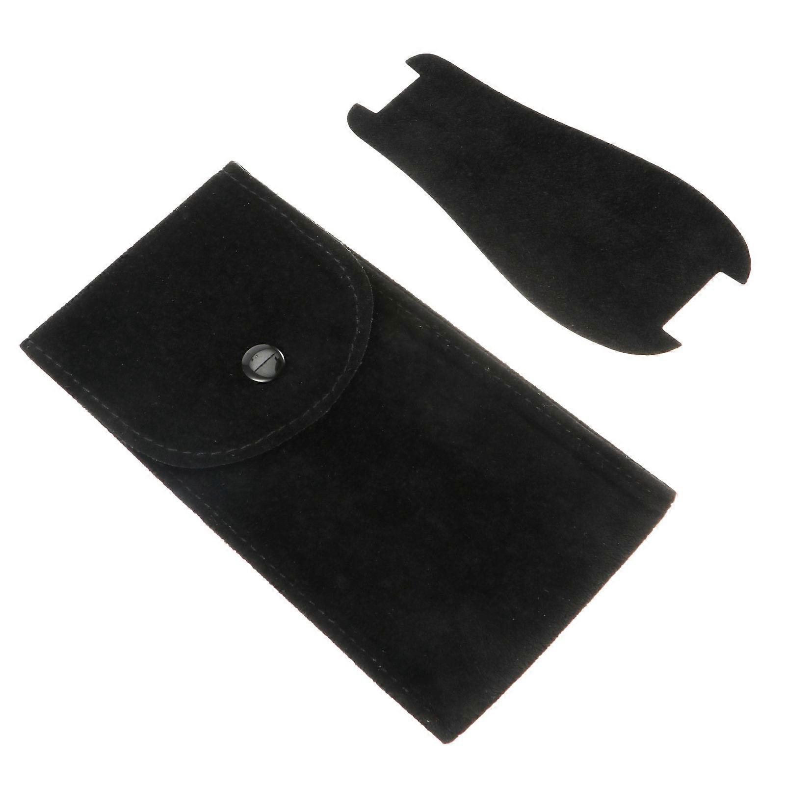 Watch Storage Case Travel Black Built-in Watch Pad Elegant Crowd Watch 5.1X2.8X0.2in 1Pack