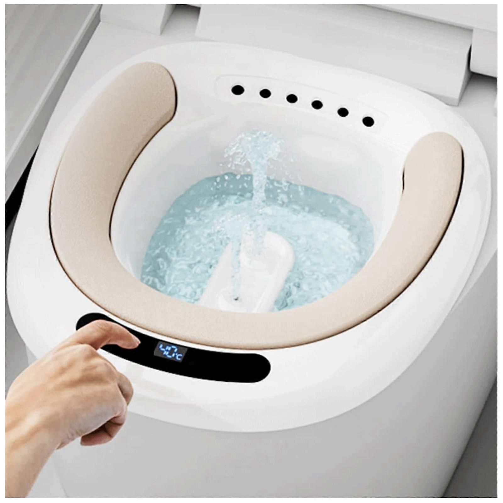 Portable Electric Seat Bath For Hemorrhoid Relief Toilet Bidet Large Capacity Anti Overflow Design Pregnant And Elderly