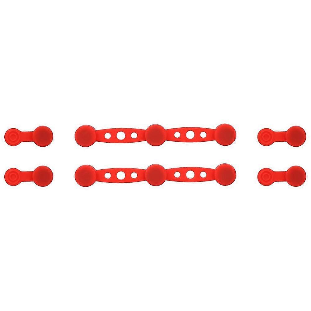 2 Sets Air Fryer Silicone Magnet Buckles, Red Magnets