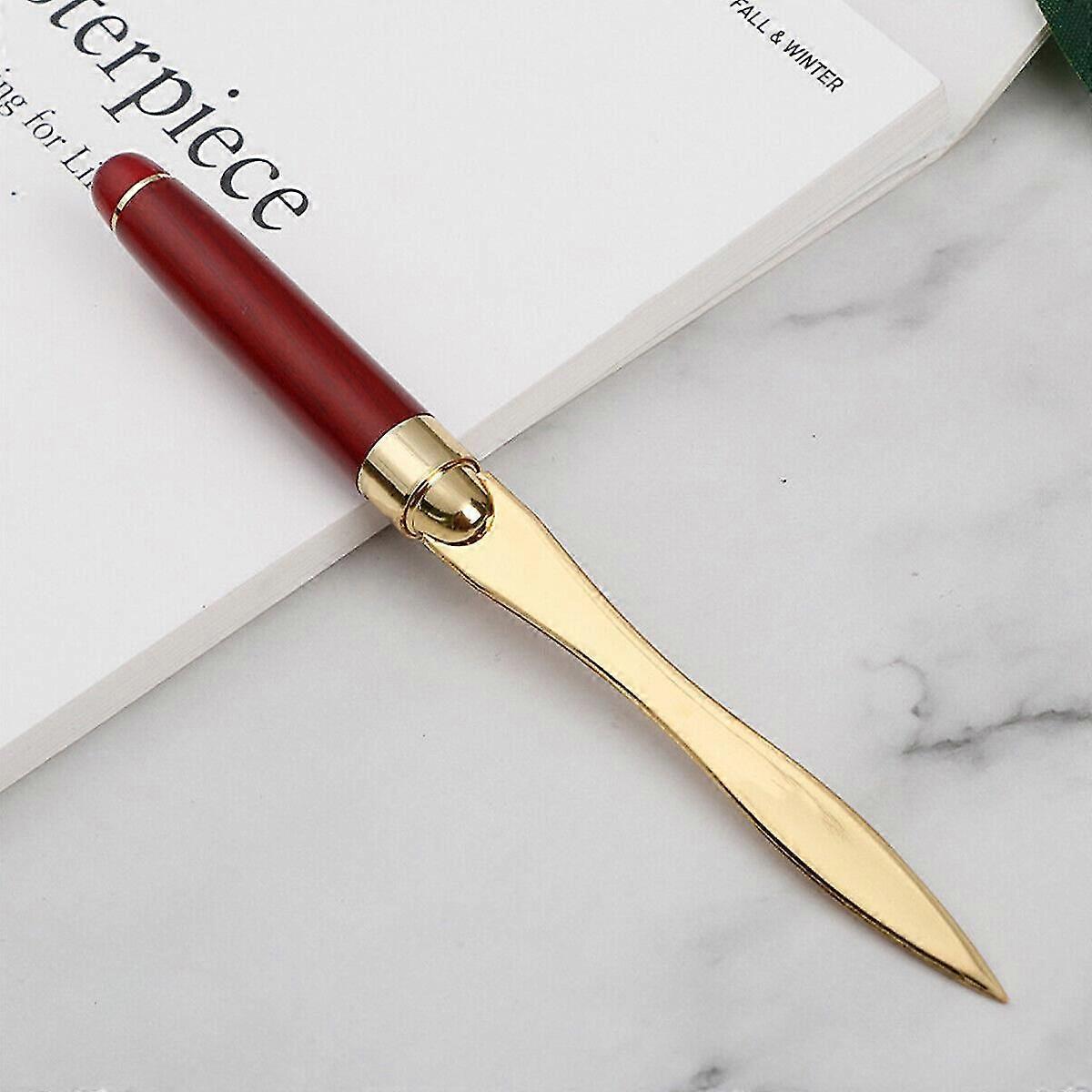 Wood Handle Letter Opener Stainless Steel Opener paper Knife Split File