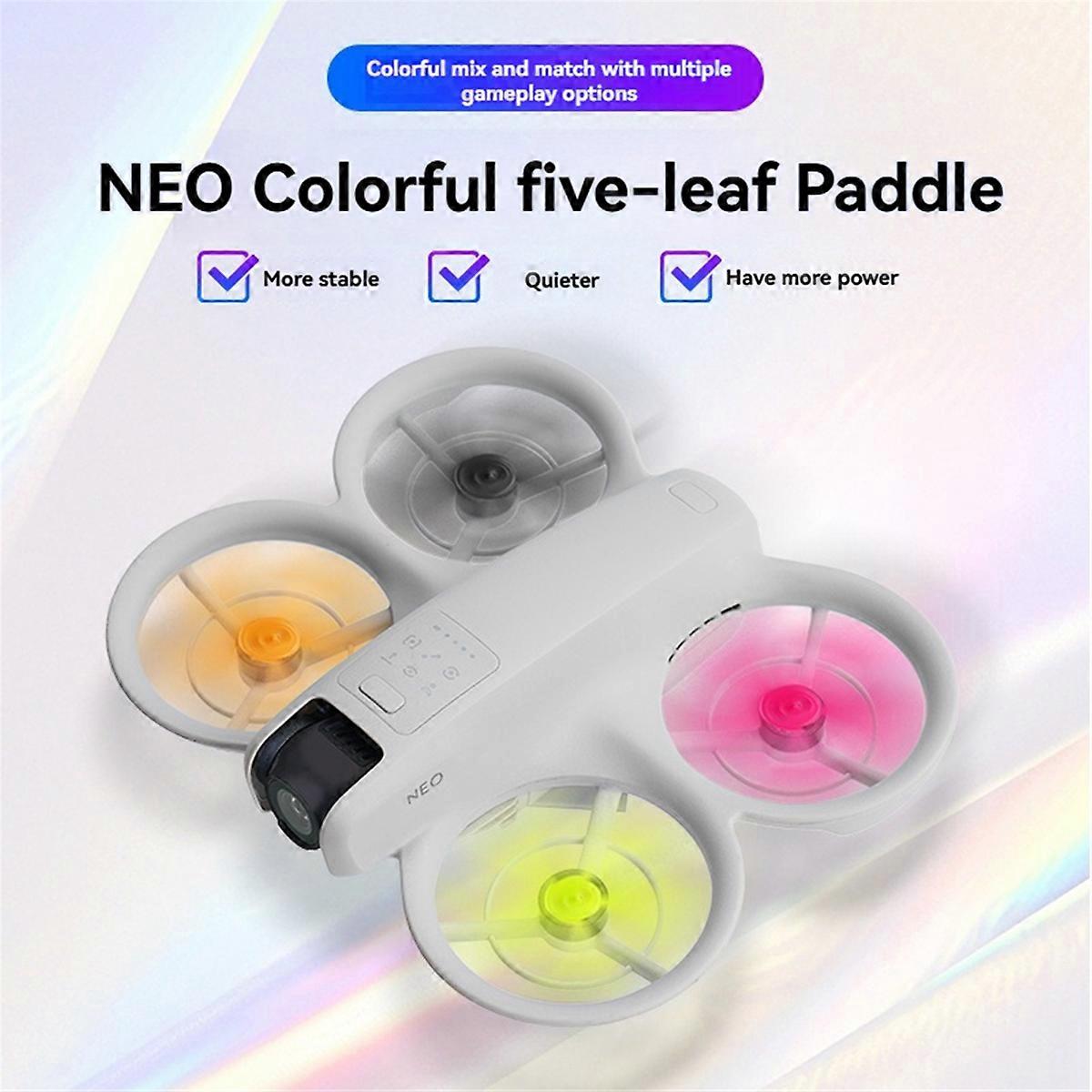 5-Blade Propeller for NEO Drone Colorful Propeller Blades Green