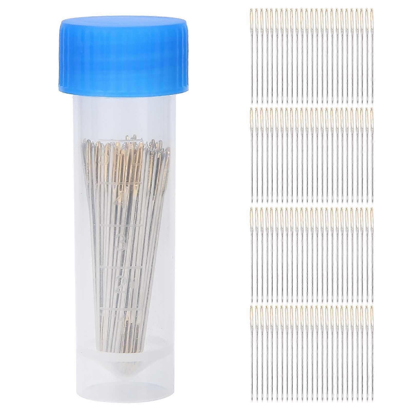 2025 Latest Model 100Pcs Cross Stitch Needles Metal Large Eye Sewing