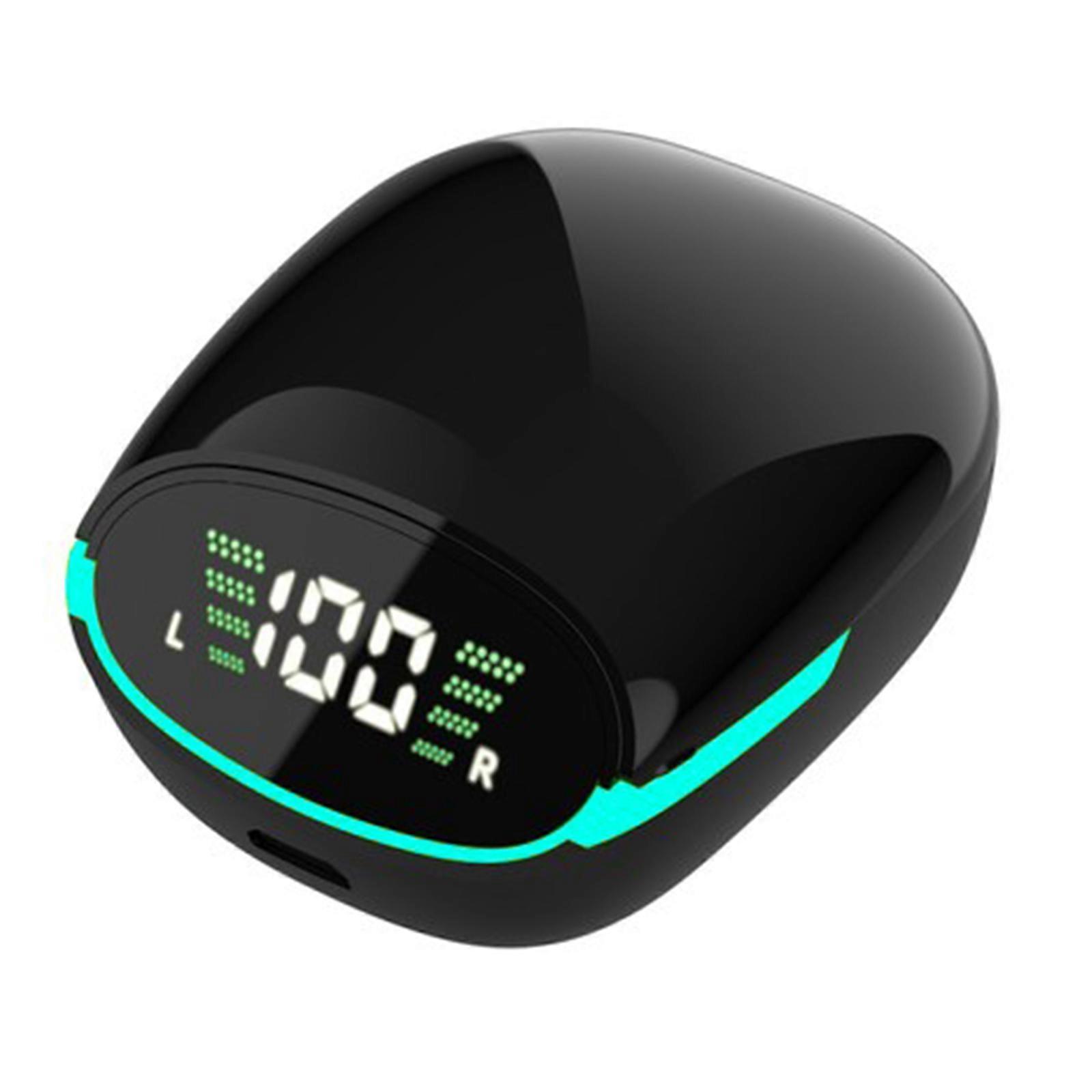 TG06 wireless BT headset True Wireless Stereo in-ear LED light touch digital display black