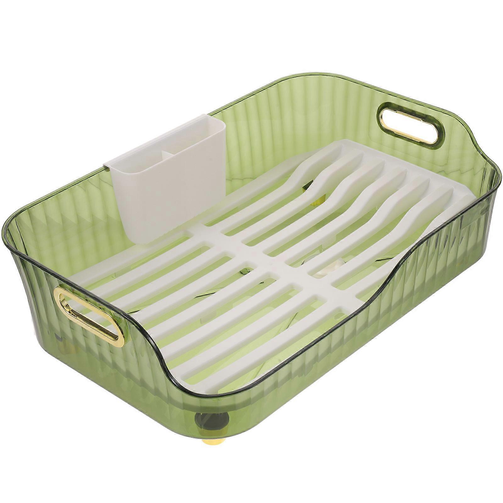 Countertop Drying Rack Dish Strainer Household Kitchen Organizer Plastic 1Pcs