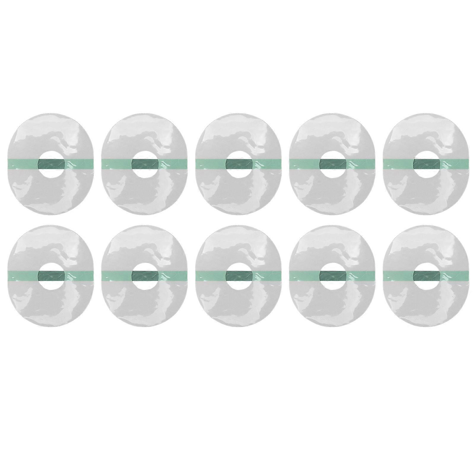 10pcs Sensor Covers Oval Shape Adhesive Waterproof Breatheable Sensor Patches for Shower Walking