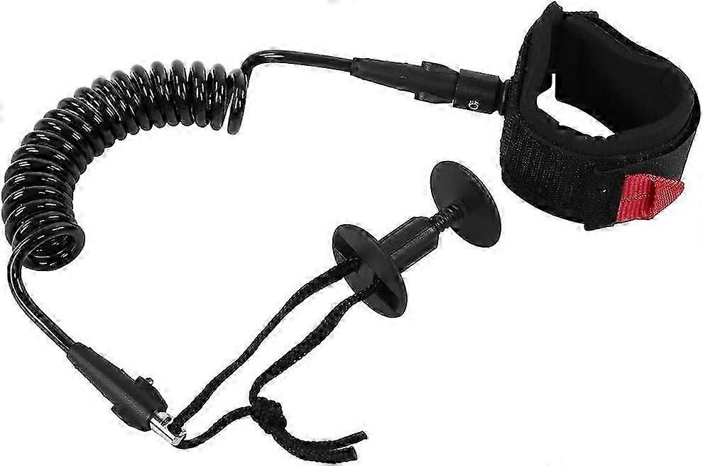 Coiled Surfboard Leash with Comfortable Padding for Bodyboarders