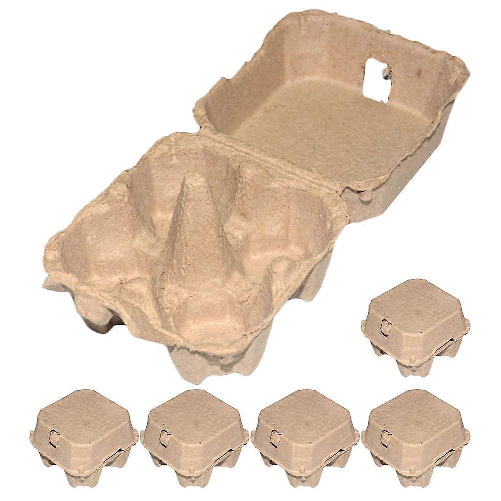 Empty Egg Carton Paper Pulp Storage Box Slim Compact Design Kitchen Storage 6Pcs
