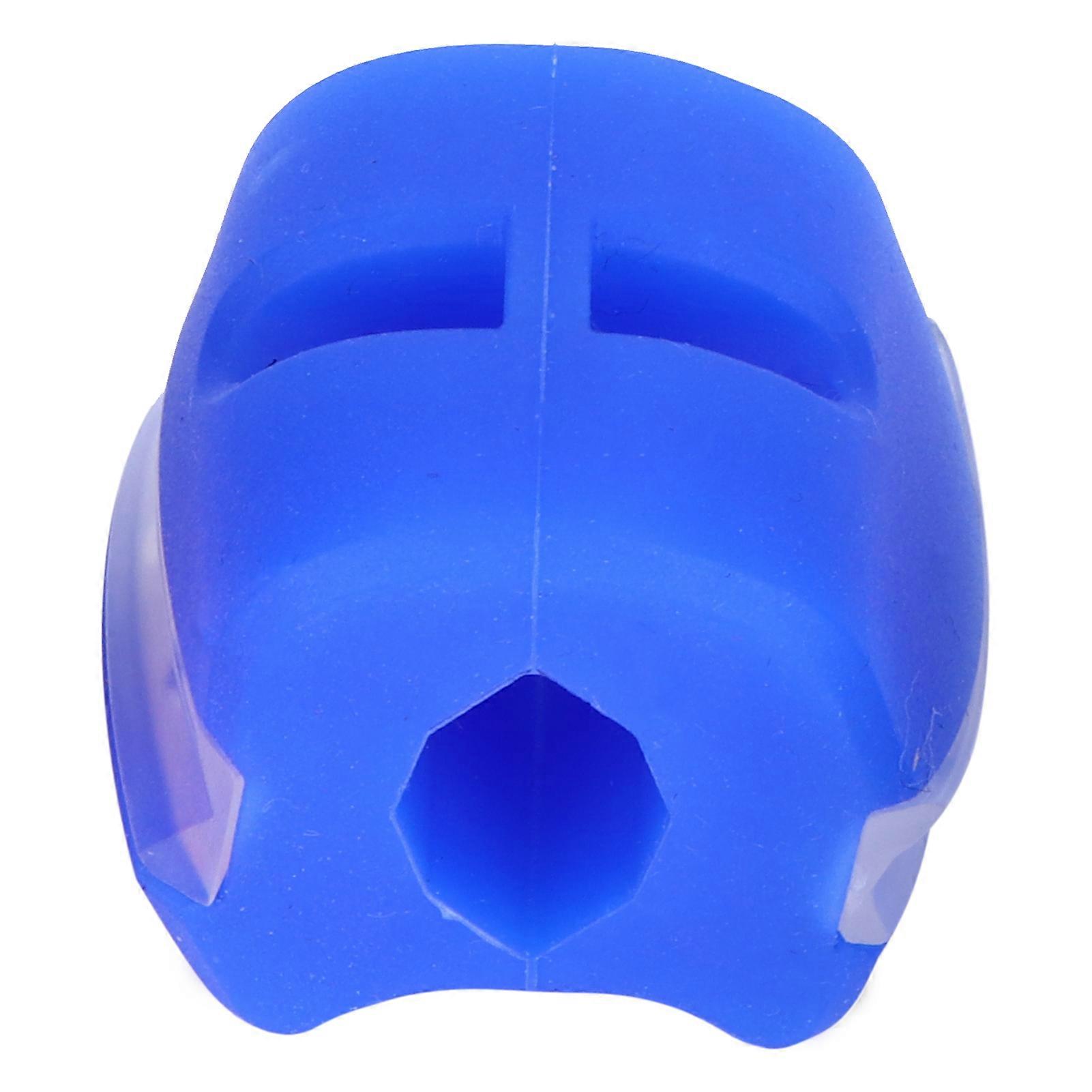 Fitness Silicone Face Masseter Exerciser Portable Jaw Shaping Exercise Ball with Box LBlue