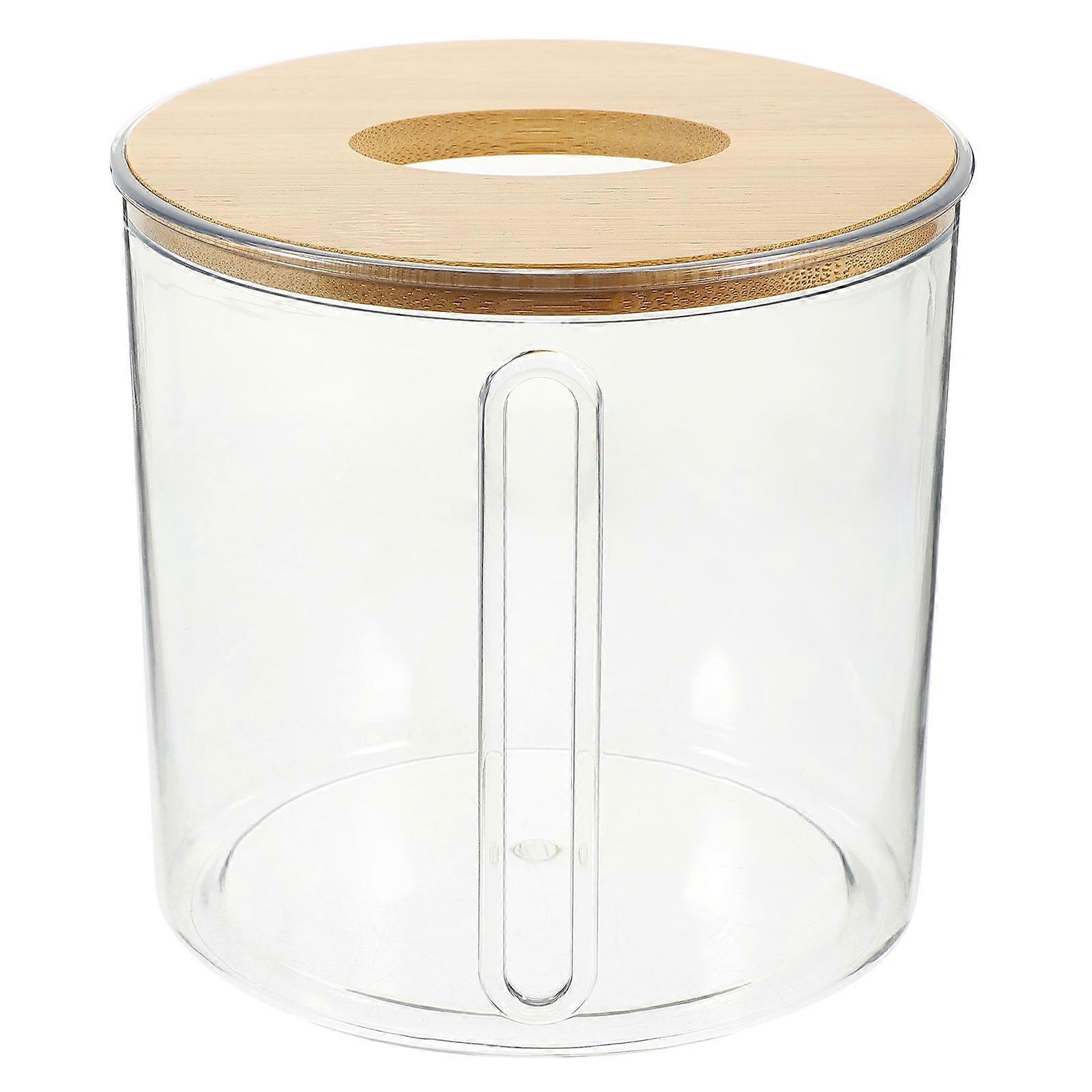 Clear Tissue Holder Decorative Transparent Tissue Box Cover for Home & Office, Elegant Design with Smooth Opening and Convenient Napkin Storage