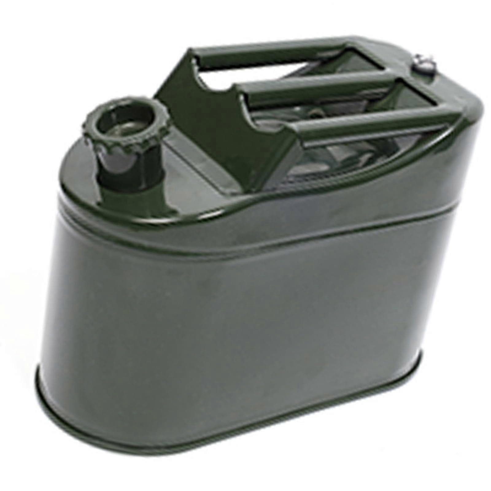 Portable gasoline oil storage container with large spout, sturdy canister, 3.5L