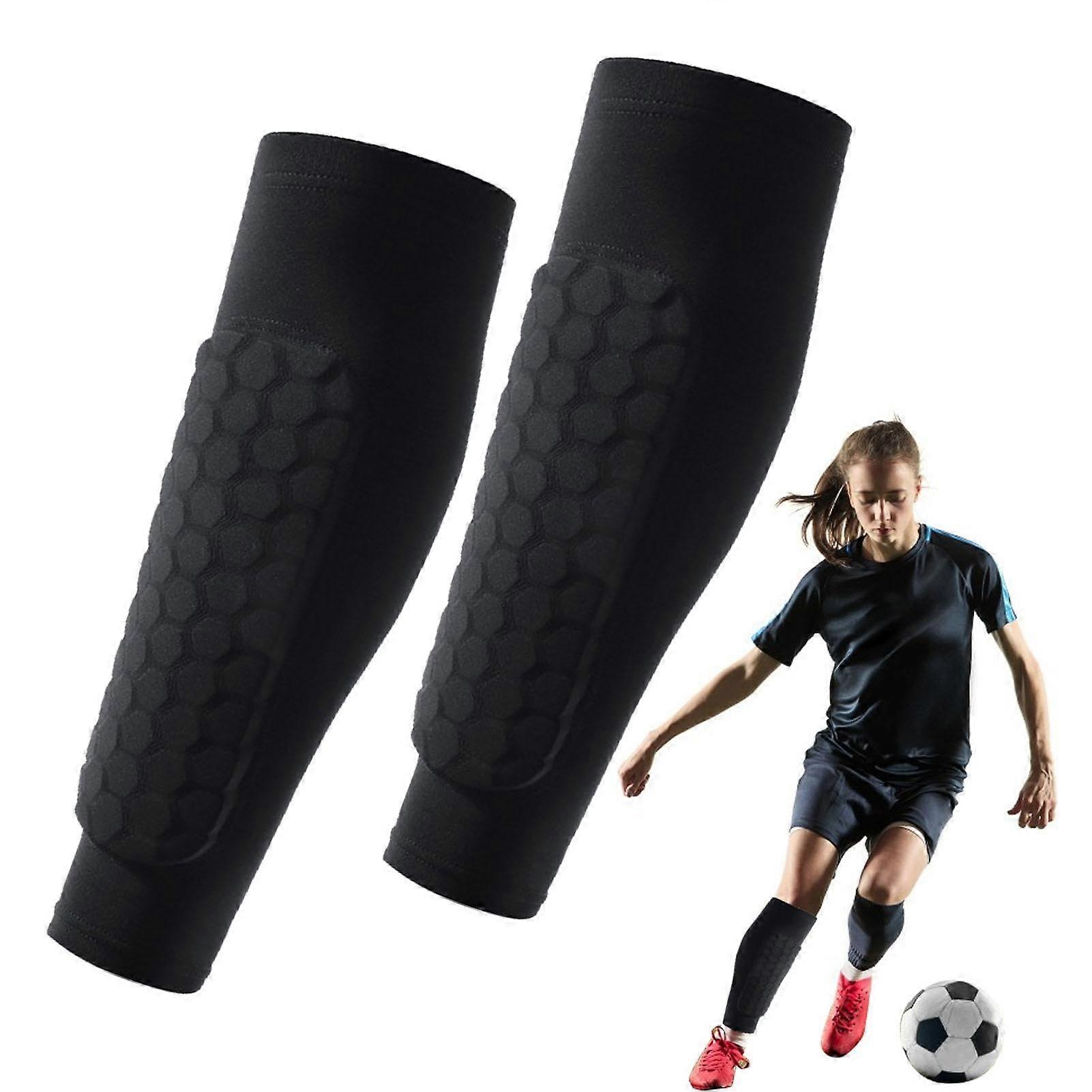 Football Shin Pads, Shin Guard Socks, Honeycomb Pads  Shin Splints Support, Calf Compression Sleeves, Honeycomb Shin Pads, Breathable Calf Protection