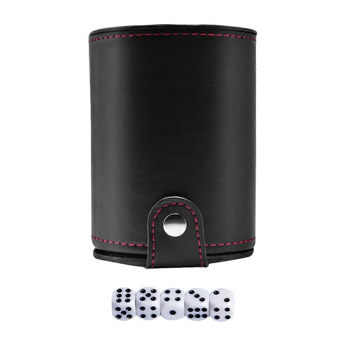 Dice Stacking Cups with Lid Bar Dice Roll Cup Game Accessories  Black