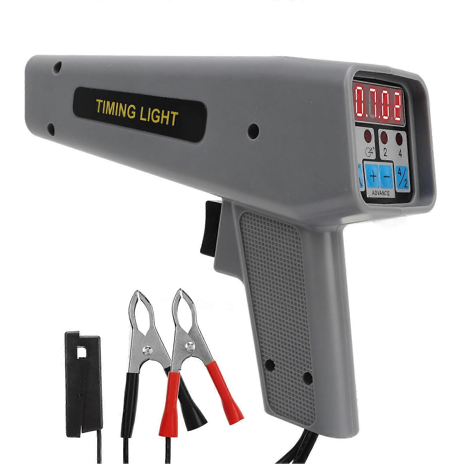 Digital timing light for 12V engines with ergonomic design