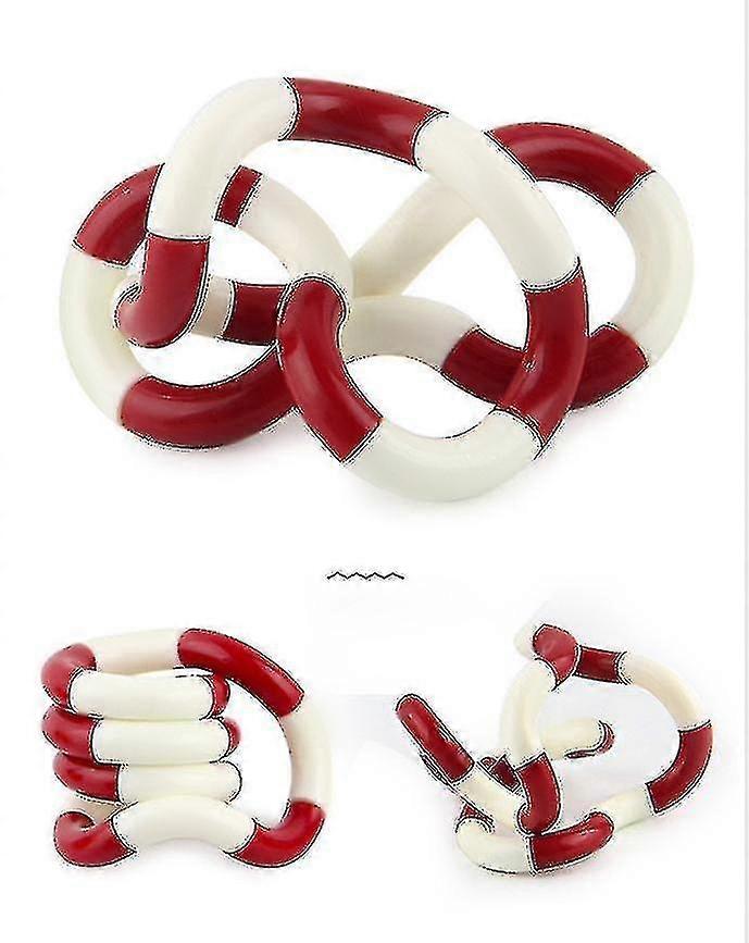 AURA Variety Twisting Circle Winding Play Decompression Toy Adult Decompression Toywhite And Red