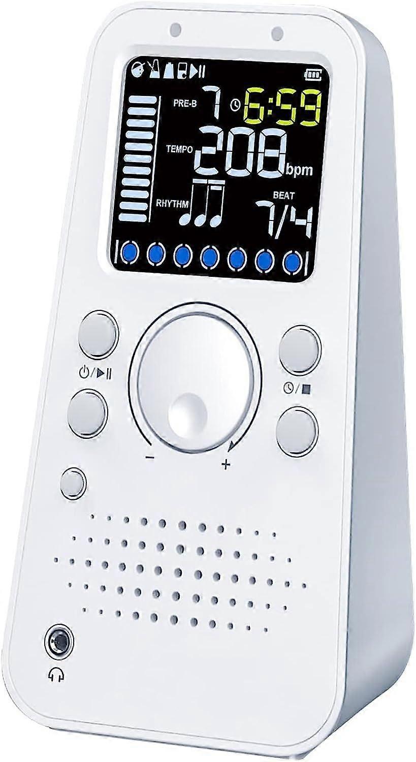 Rechargeable Electronic Metronome with Timer for Guitar Piano Drums Violin