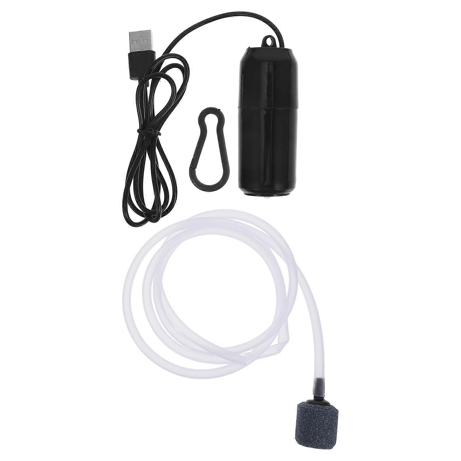 Compact USB Aquarium Air Pump with Shock Absorbing Pad – Quiet & Durable Mini Oxygen Bubbler for Fish Tanks and Home Aquariums