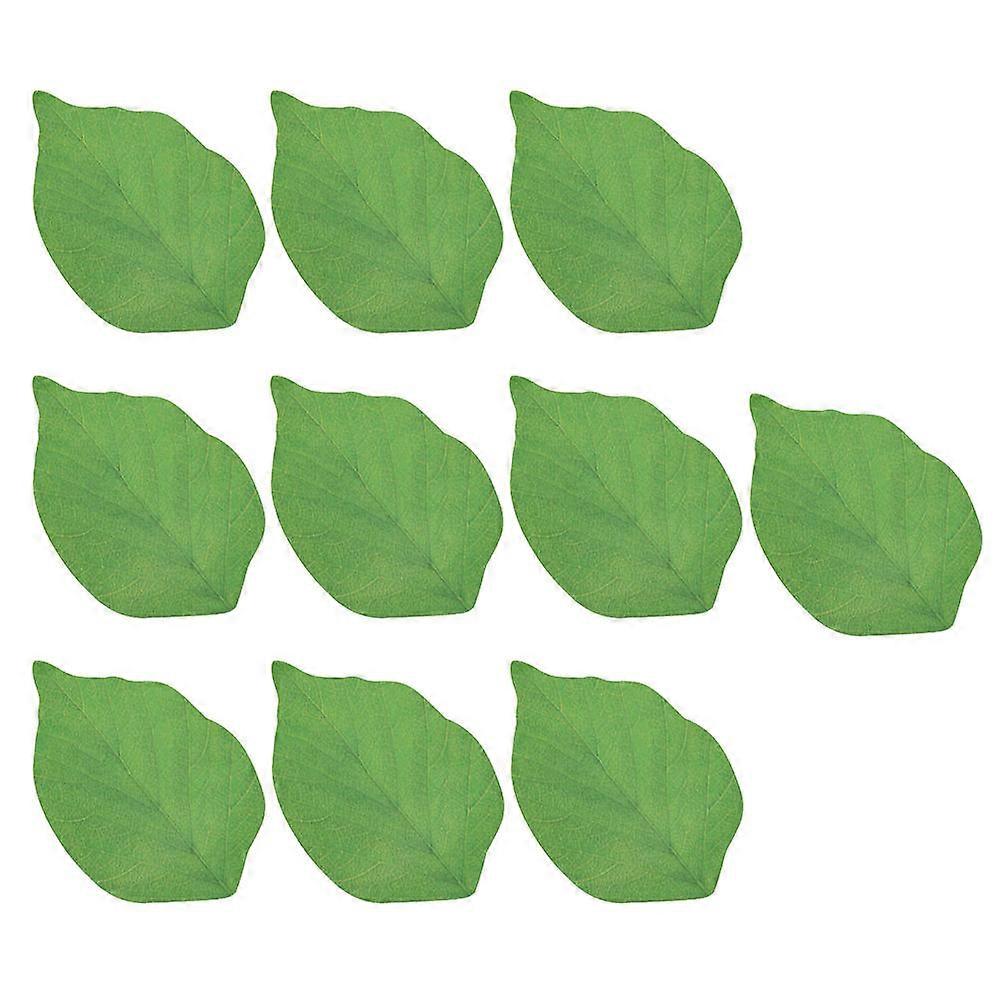 Leaf Shaped Memo Notes for Writing Use Writable and Smooth Paper Great for Highlighting Books Documents Green 10PCS