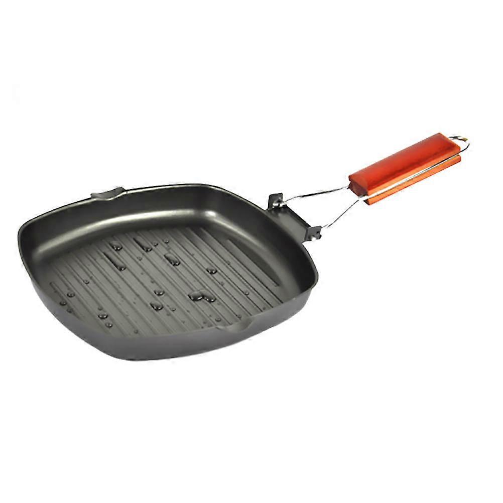 Steak Frying Pan Iron Non-Stick For Home Users 48.5*28CM Even Heat Conduction 1Pcs