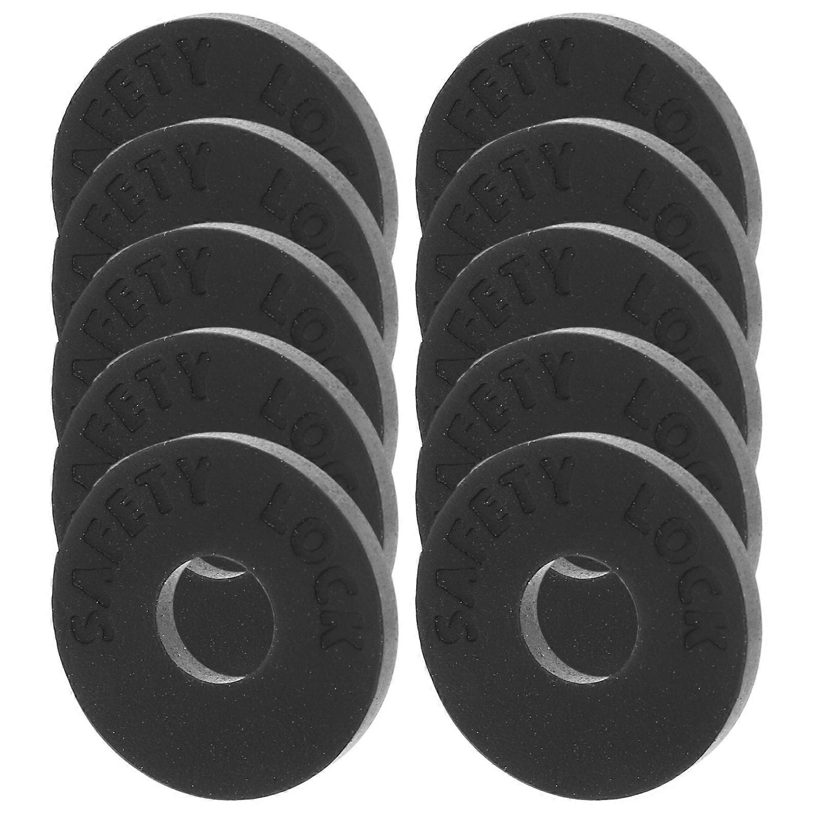 Silicone NonSlip Guitar Strap Pads for Daily Use Black Practical Accessories 10 Pieces