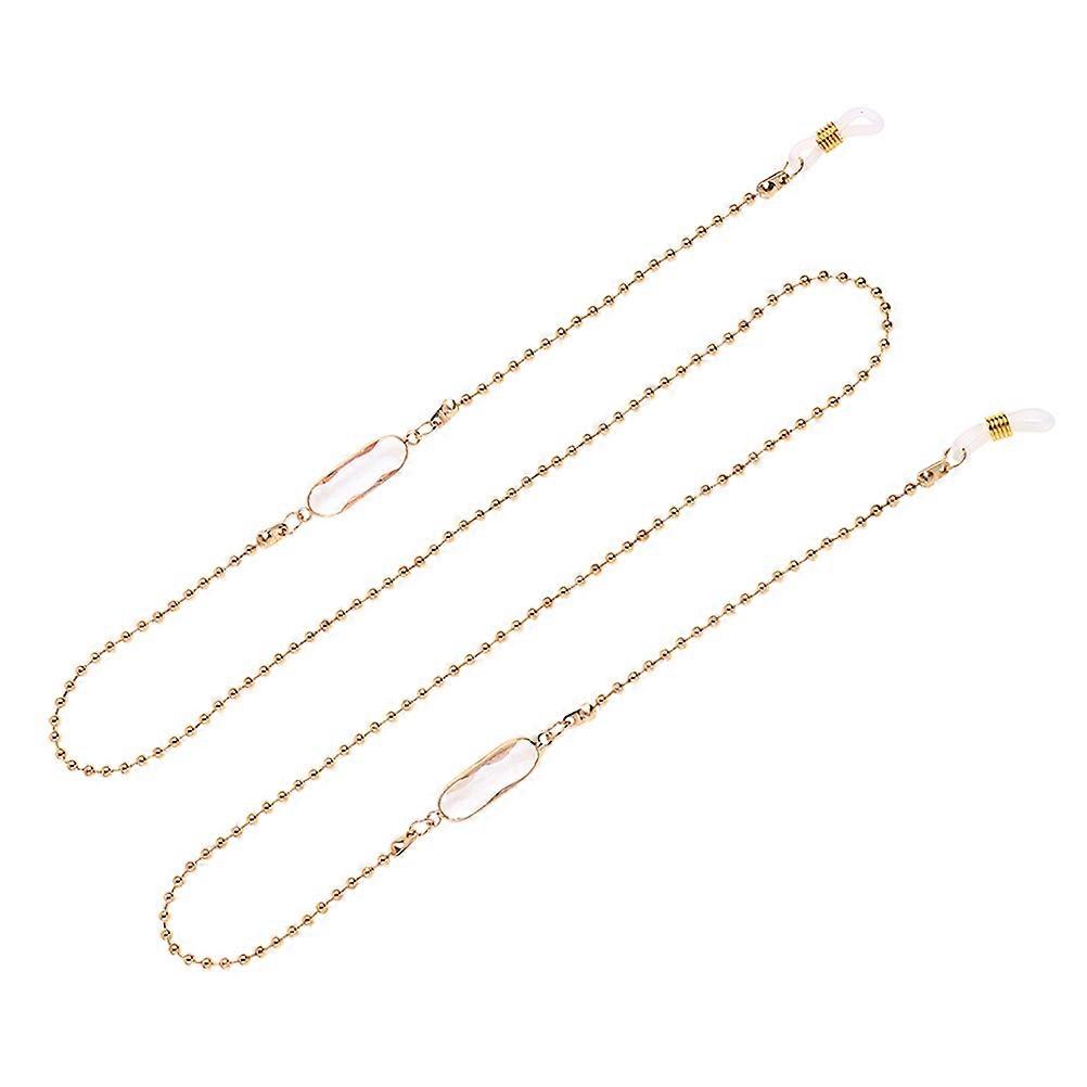 Stylish Eyeglass Chains For Women Crystal Eyewear Retainer Chain Traveling 1Set