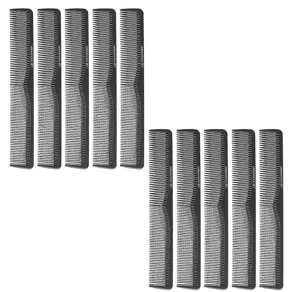 1 Set of 10pcs Dense Tooth Comb Tip Tail Comb for Multifunctional Hair Styling at Home Salon for Men and Women