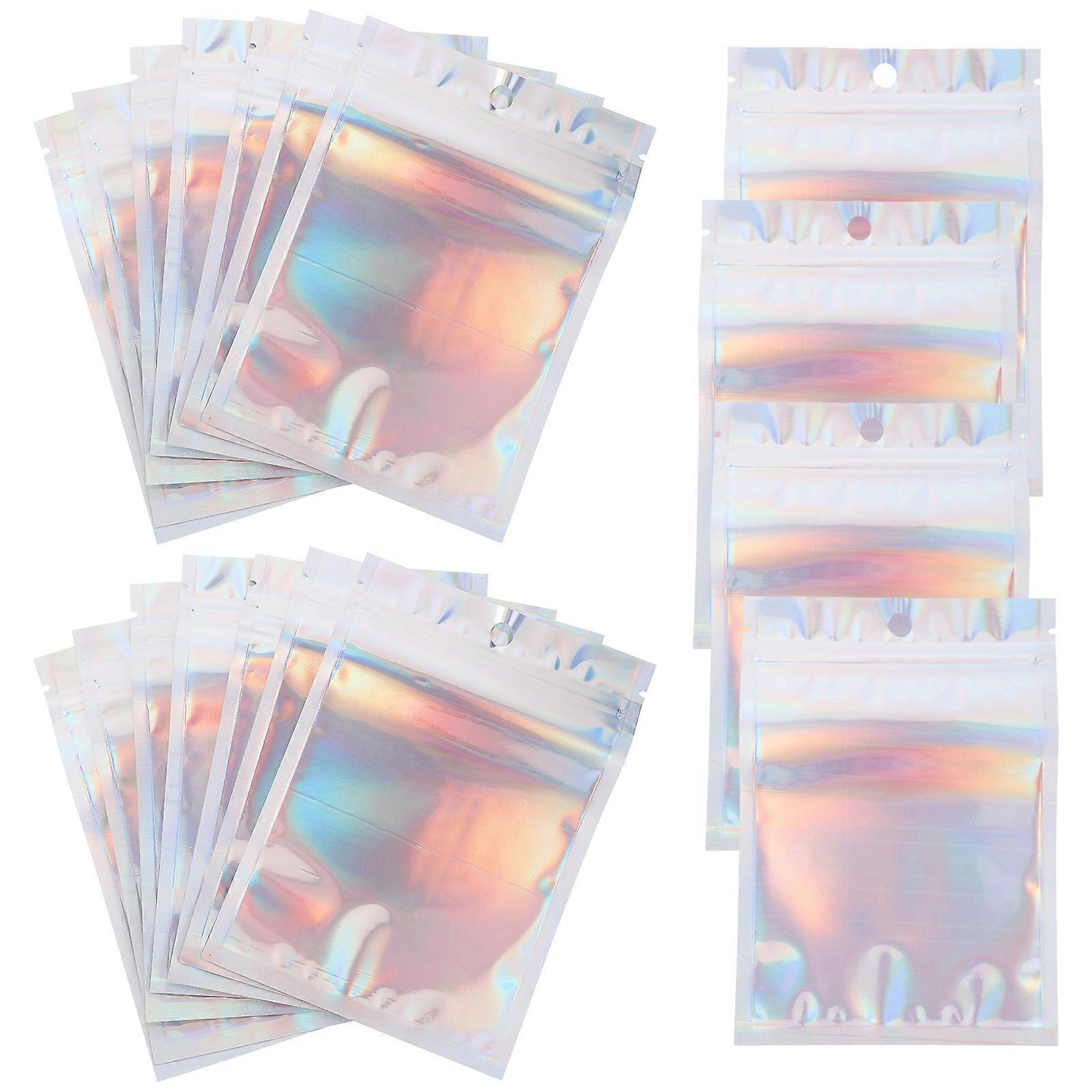 حقائب هدايا الحزب مجوهرات التعبئة وامض البلاستيك مستطيل تصميم السفر استخدام 10x15 سم تغليف الهدايا 100 قطعة