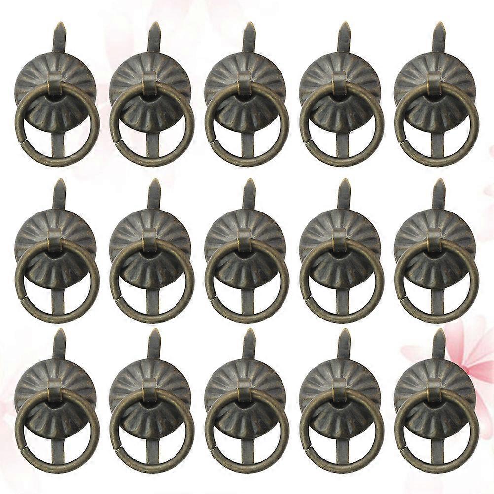 Small Sun Shaped Pull Grip Vintage Decorative Iron Knobs for Home Use Multi Purpose 50pcs
