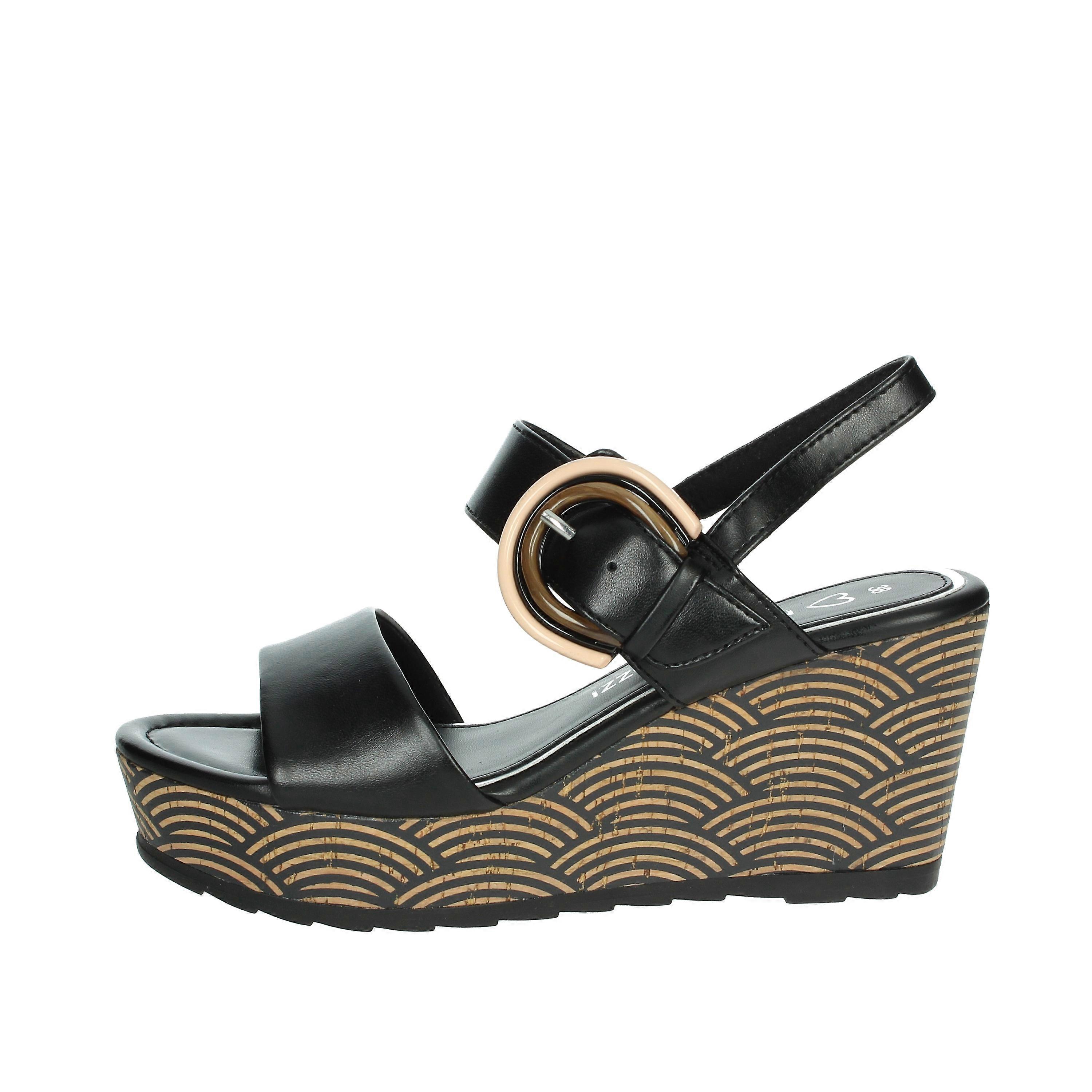 Sandales compensées 2-28306-44 noir