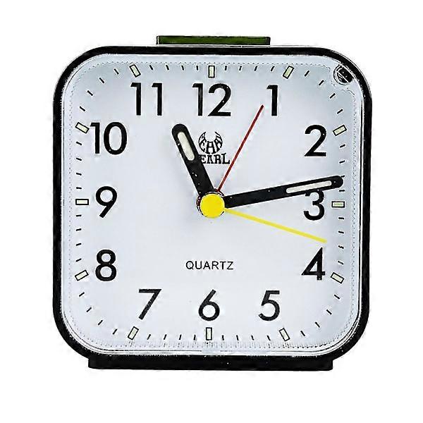 Silent bedside alarm clocks, non-ticking battery-powered table clocks, luminous large display, snooze