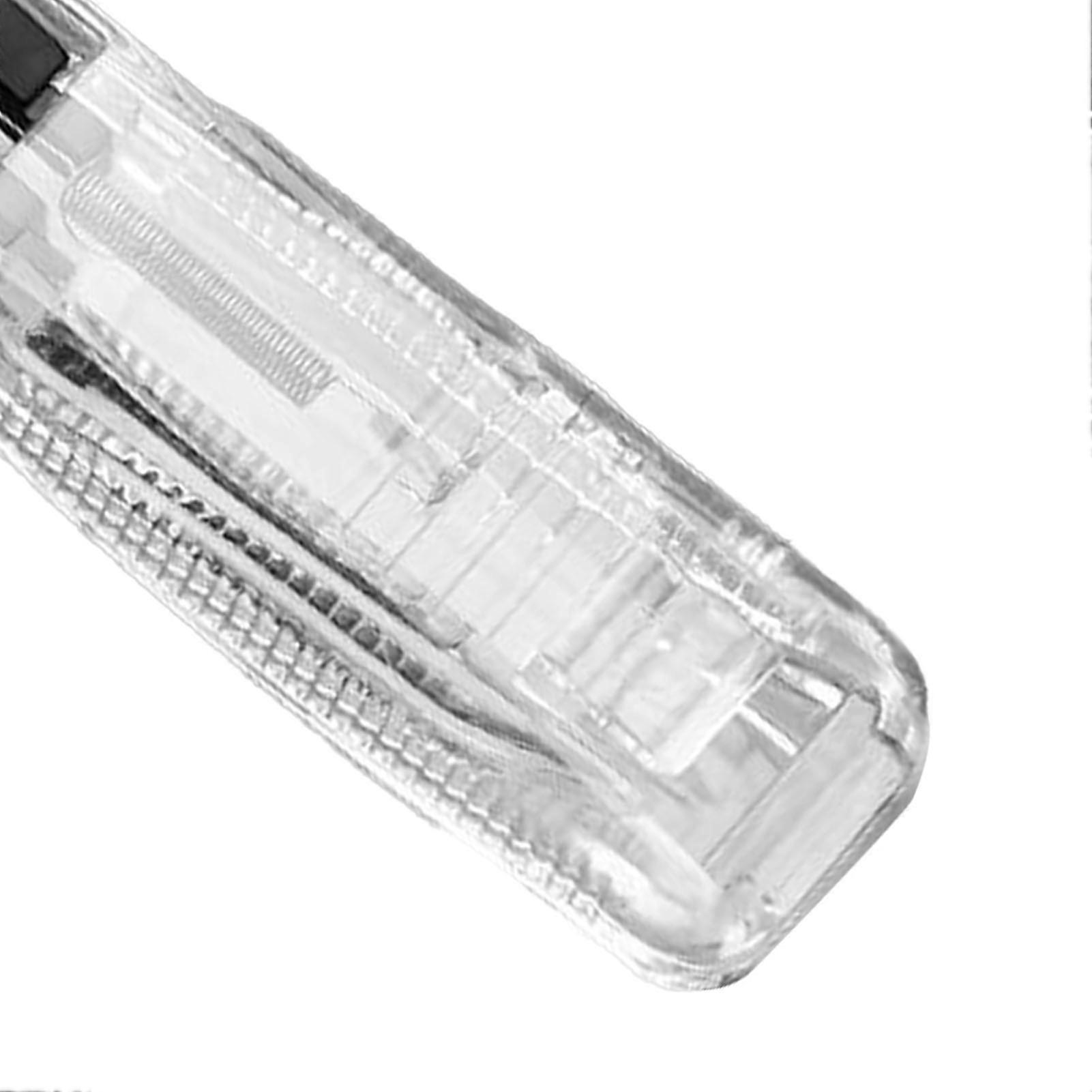 Paper Clam Multi Purpose Practical Time Saving Durable Handheld Paper Clip Dispenser for Document Notes Transparent