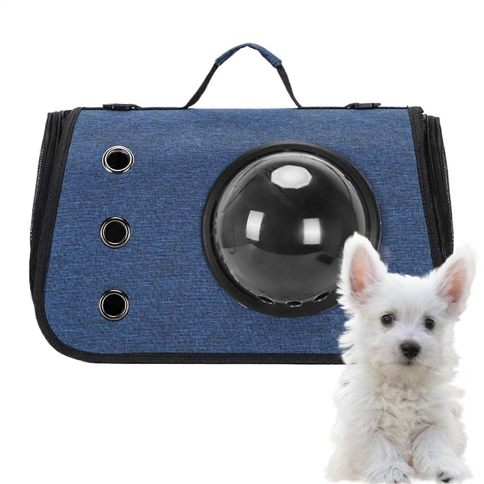 Cat Carrier Breathable Foldable Portable Travel Bag For Small To Medium Cats And Dogs