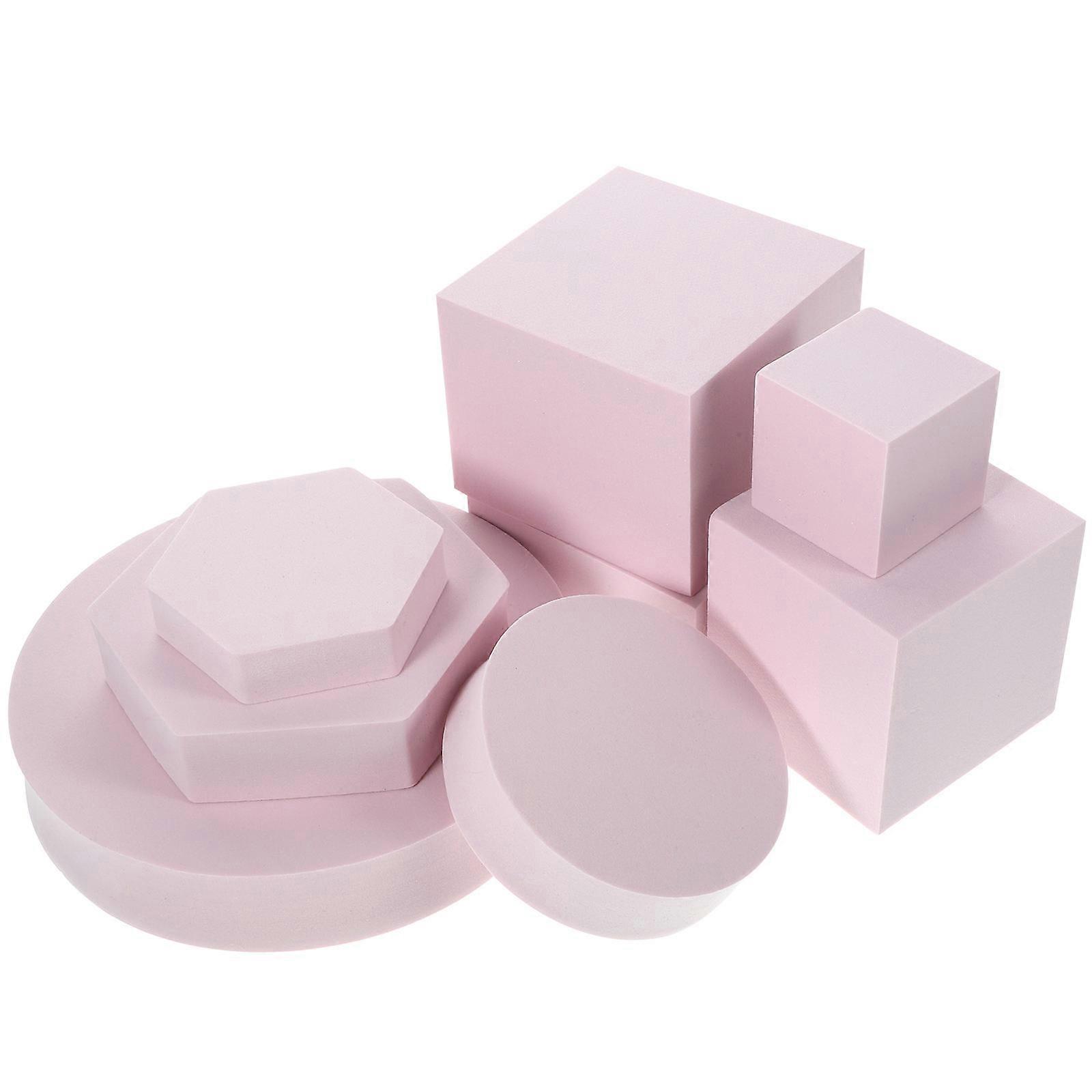 8pcs Geometry Photo Props for Jewelry, Cosmetics & Creative Displays – Versatile Shapes, Photography Background Included