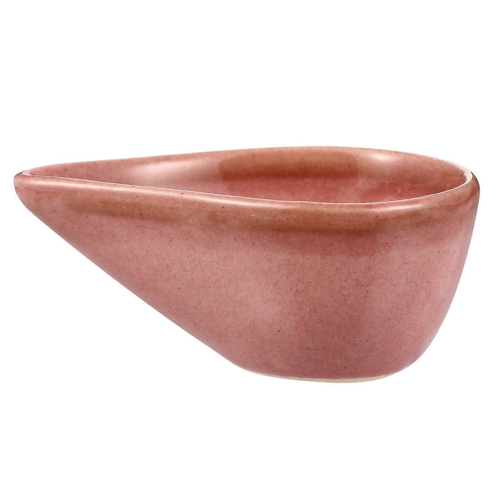 Essential Oil Holder Small Ceramic Plate For Personal Users 3.34X2.16X1.49in Simple Design 1Pack