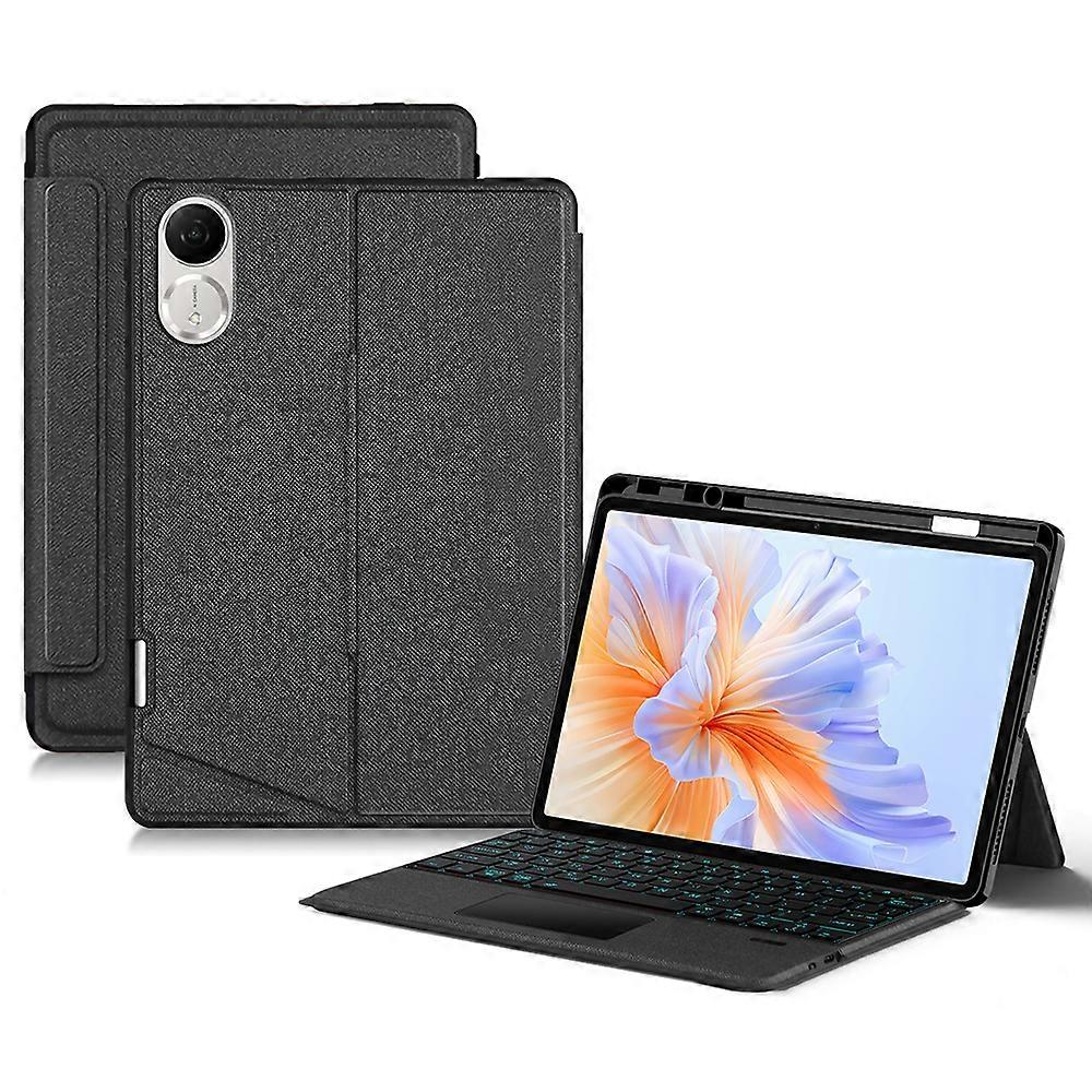 For Honor Pad V9 Leather Case + Bluetooth-Compatible Keyboard with Backlight Trackpad