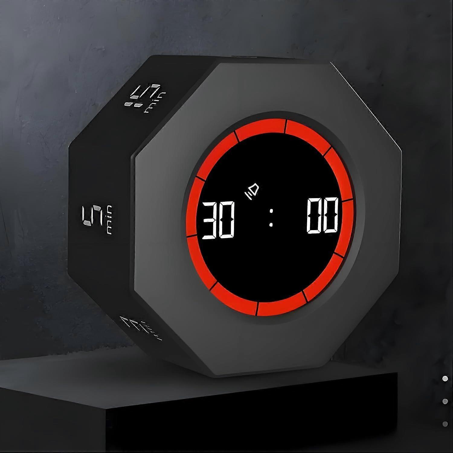 2025 Newest Octagonal Pomodoro Timer, Desk Efficiency Cube Timer, Customizable